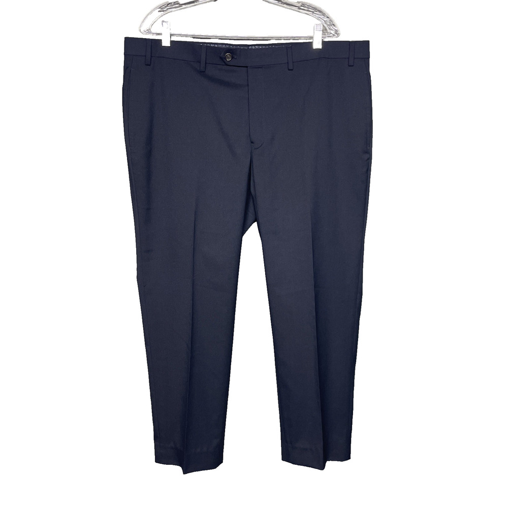 Lauren Ralph Lauren Navy Dress Pants Mens 40x27 Flat Front Stretch Suit Trousers